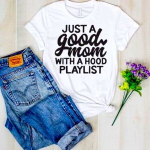 Cute funny mom tee! Womens NEW custom made to order- white short sleeve